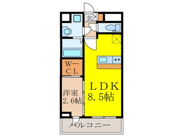 ｾﾚﾆﾃ西中島アリア壱番館の物件間取画像